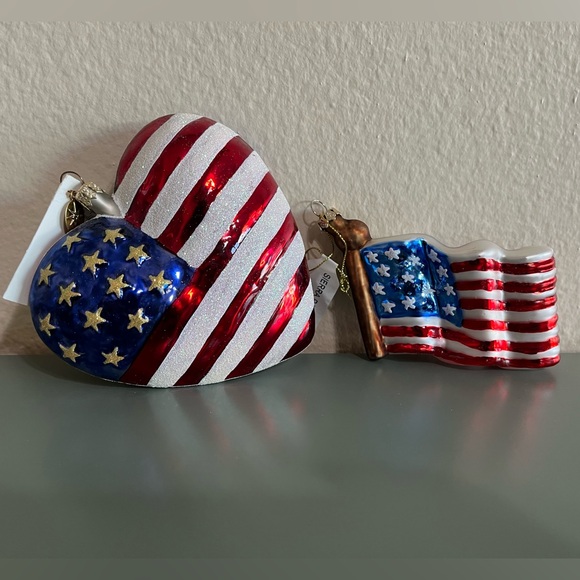 Christopher Radko 2011 Brave Heart Ornament Set - Picture 1 of 5